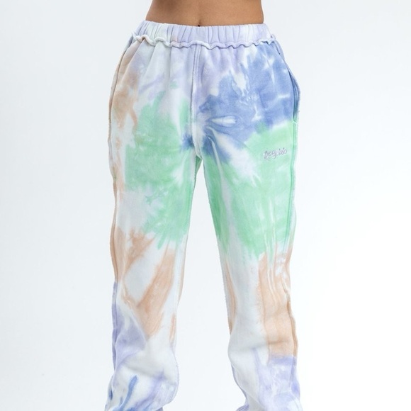 Danielle Guizio Tie Dye Sweat Pants - Picture 2 of 2